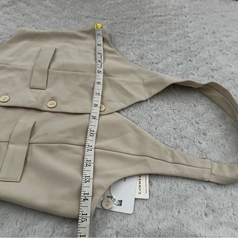 Nwt- Commense Button Front Halter Neck Backless V… - image 7